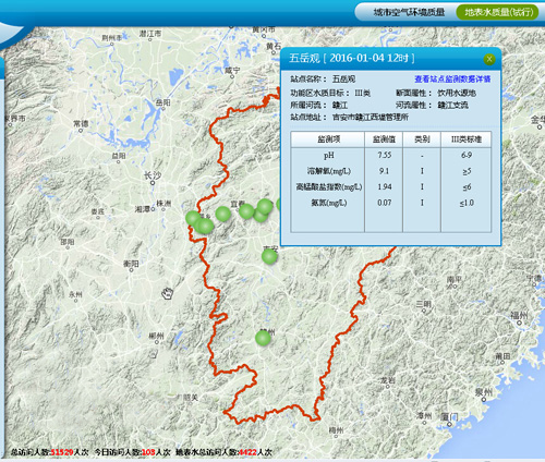 江西地表水数字是监测