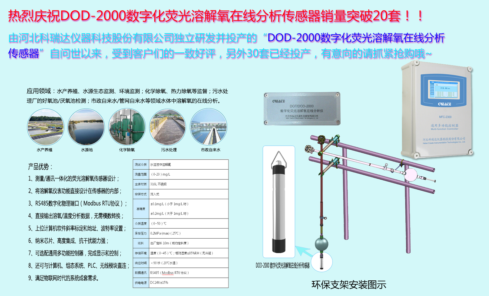 DOD-2000荧光溶解氧